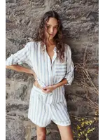 Melissa Nepton Lacy Shirt (Navy Multi Stripe)