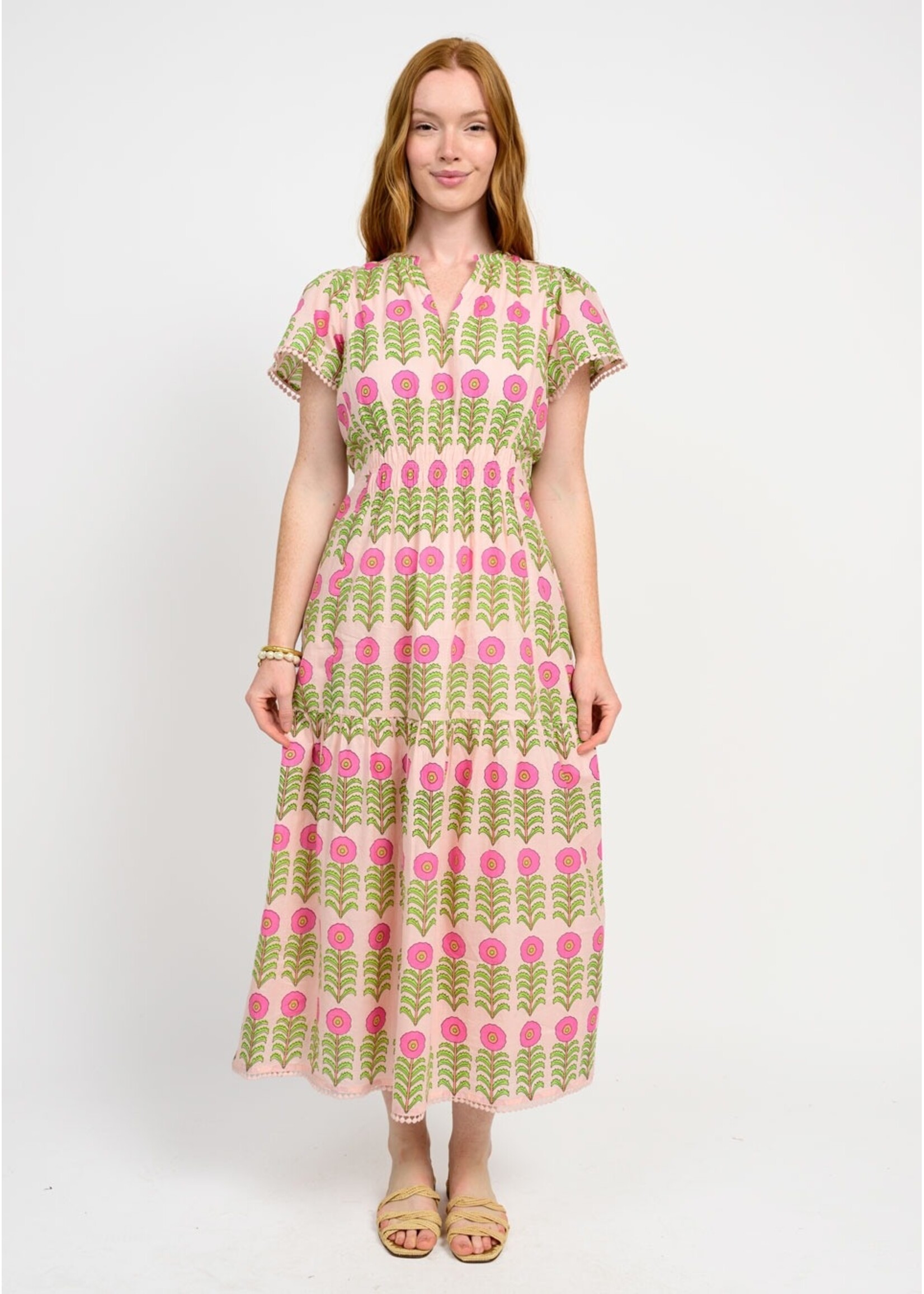 Uncle Frank Rows Of Flowers Dress (Pink)