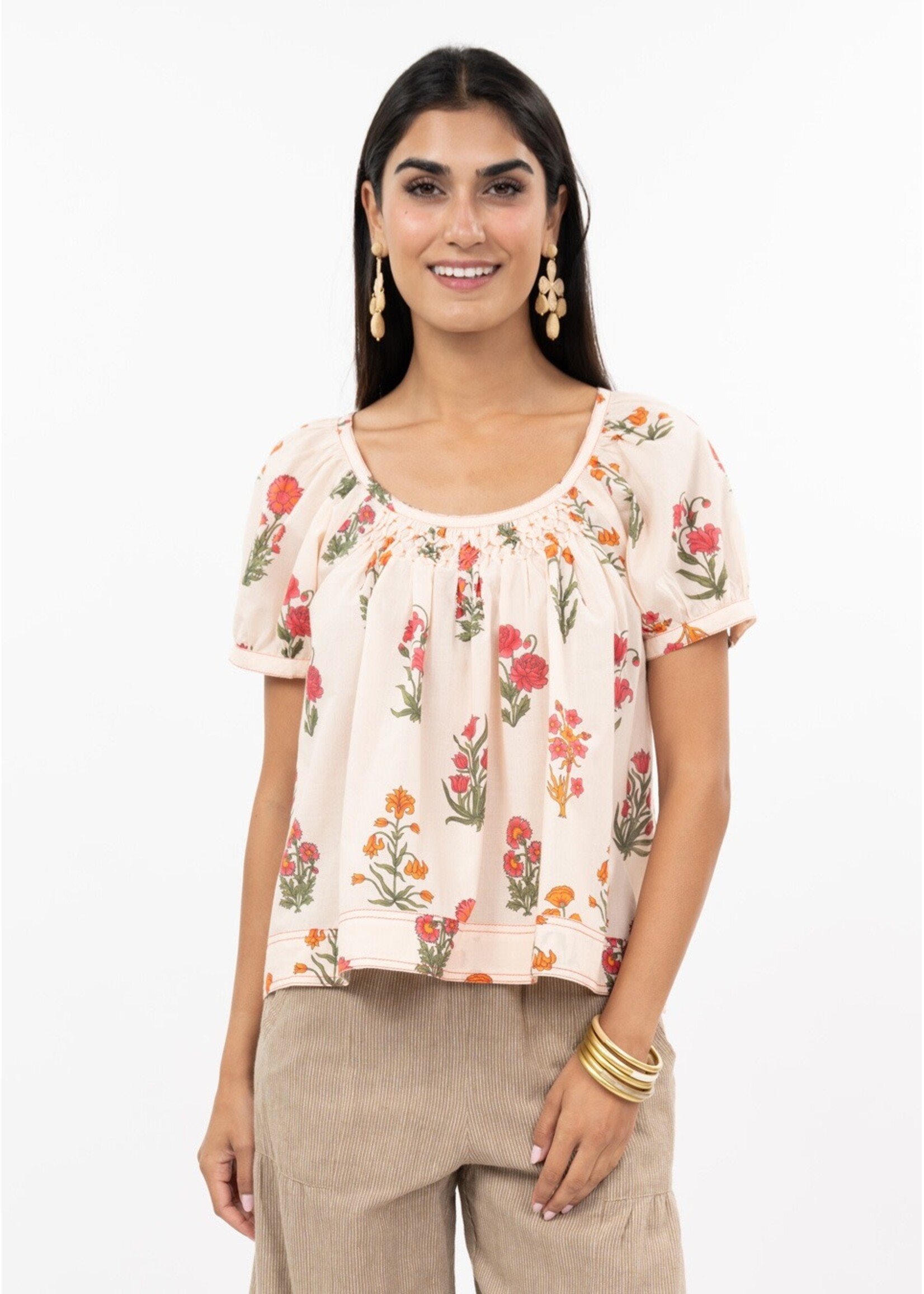 Ivy Jane Smock And Block Top (Ivory)