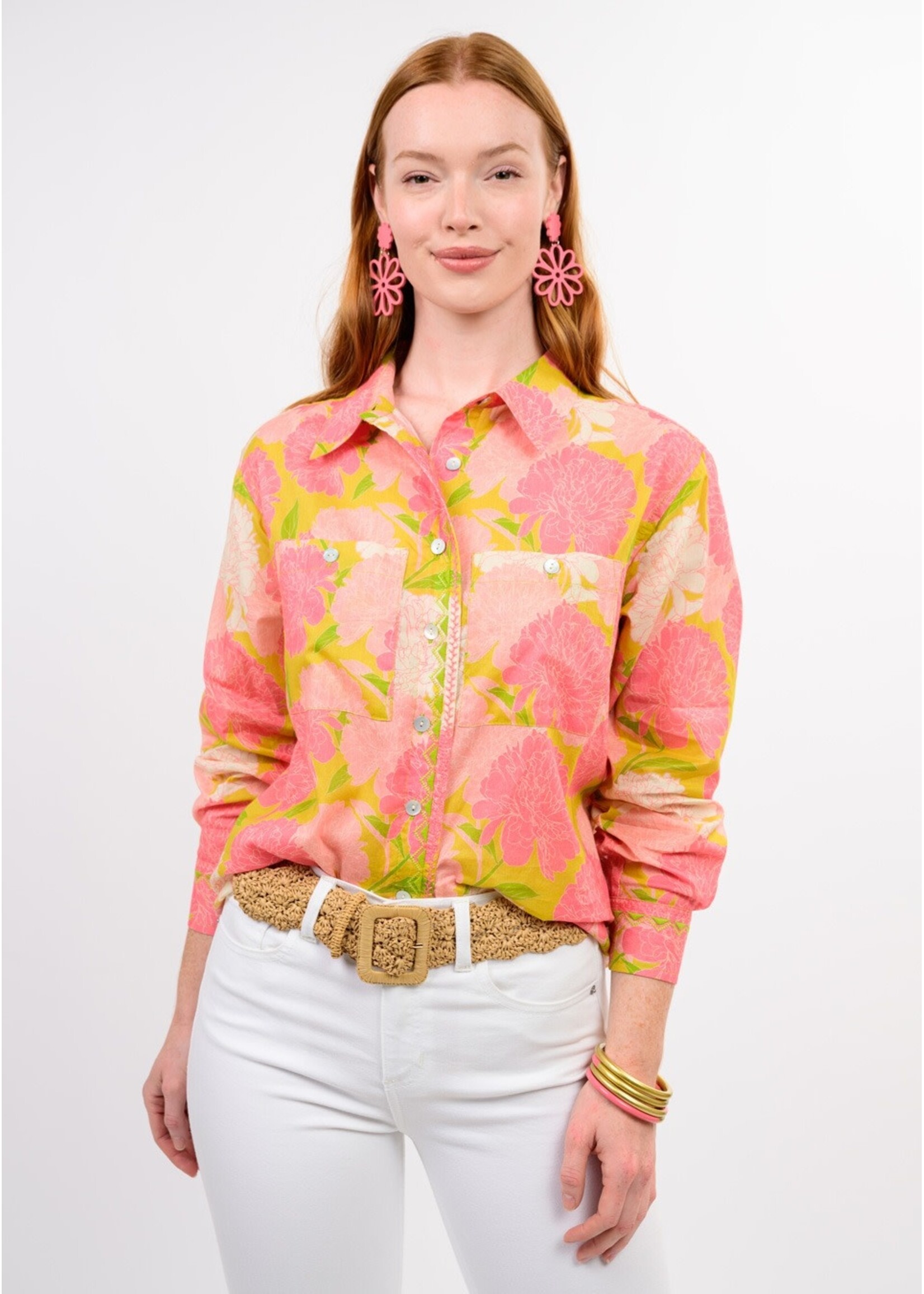 Ivy Jane Blooms A Plenty Shirt (Coral)