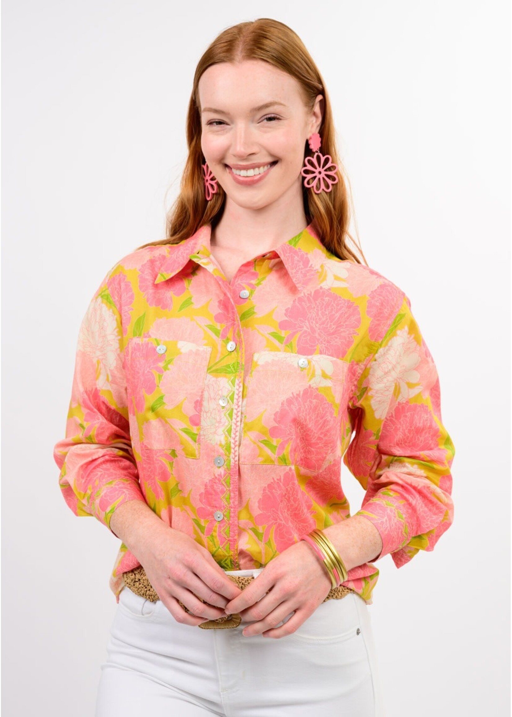 Ivy Jane Blooms A Plenty Shirt (Coral)