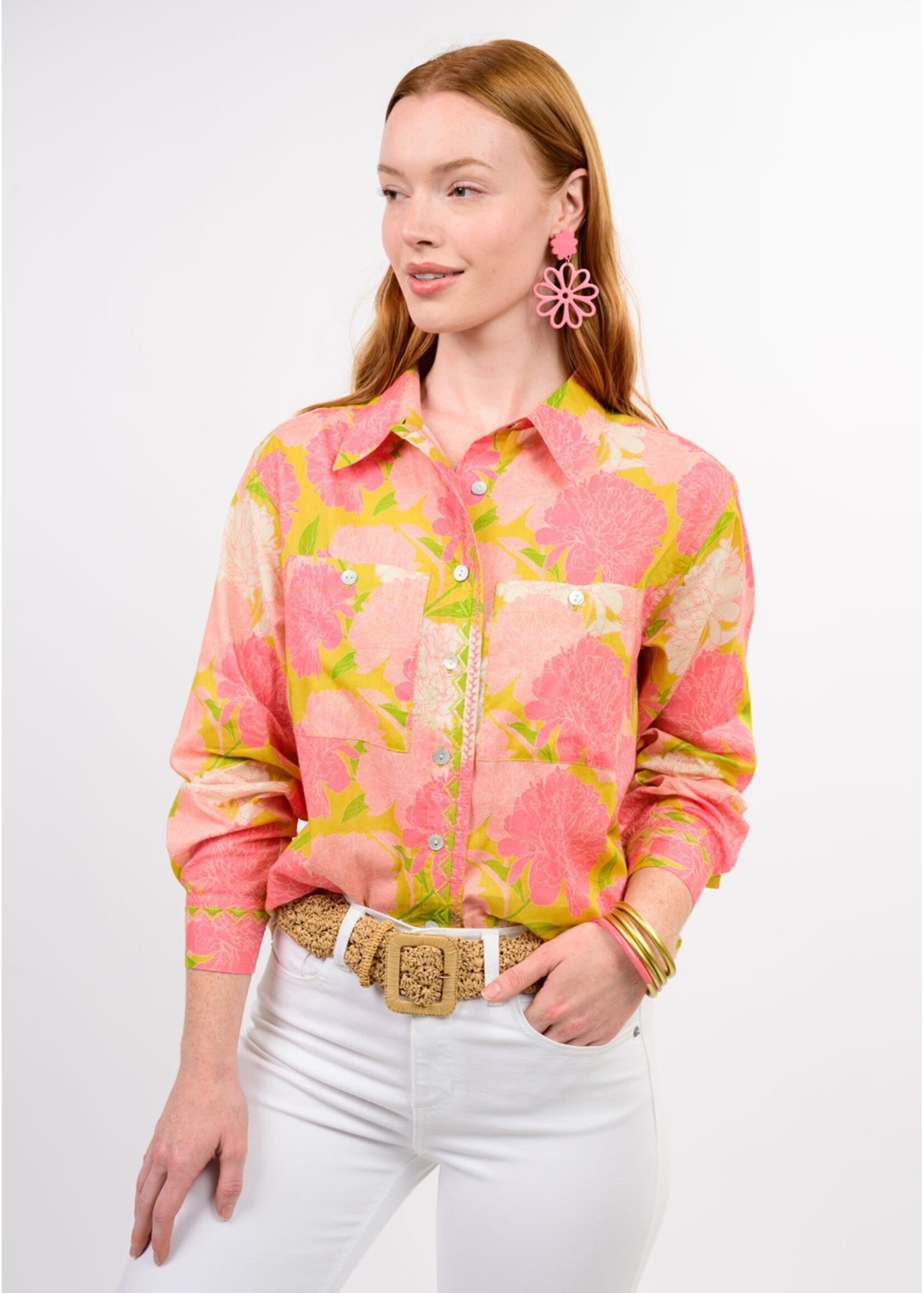 Ivy Jane Blooms A Plenty Shirt (Coral)