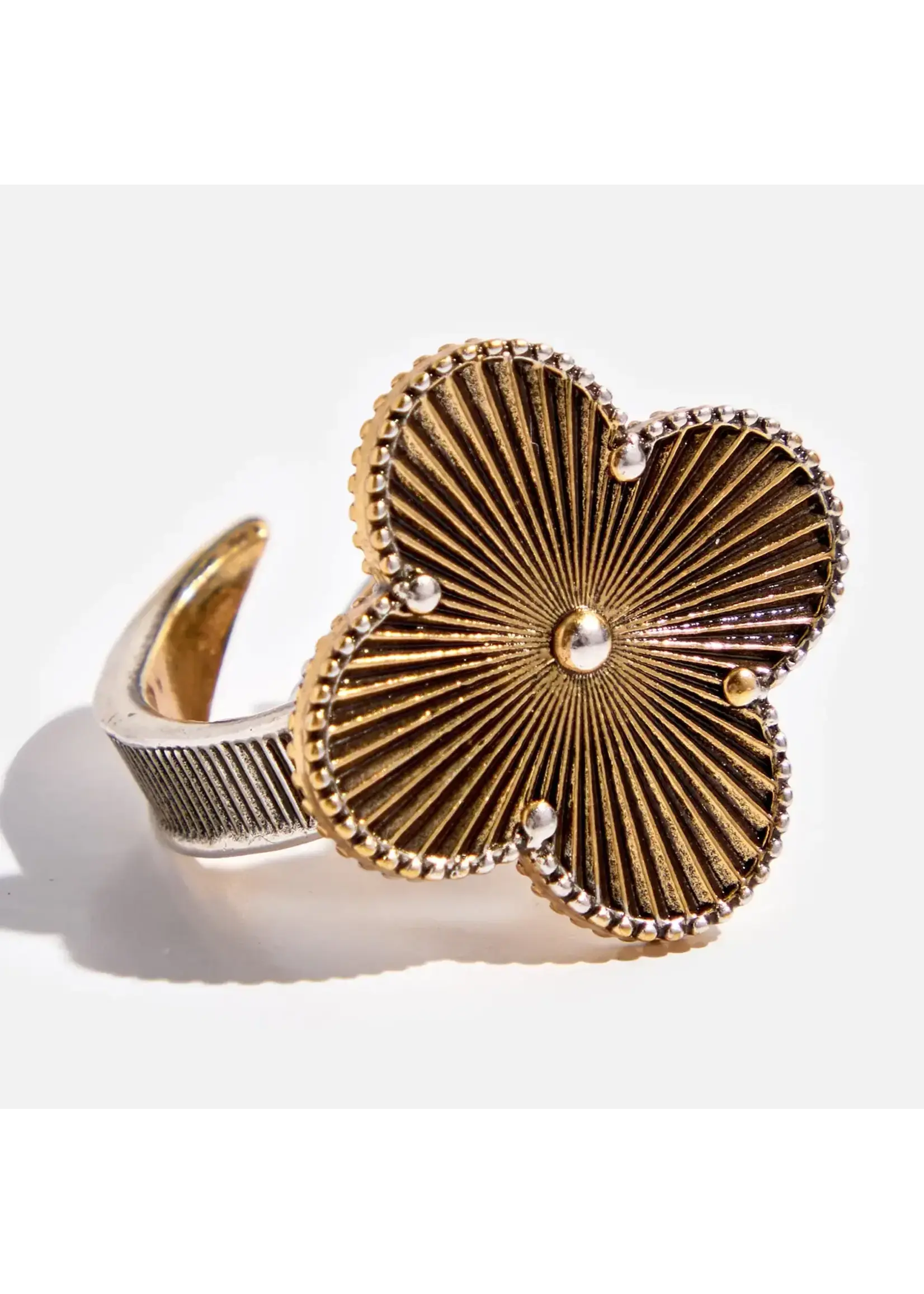 Katia Designs All Is Well Clover Adjustable Ring