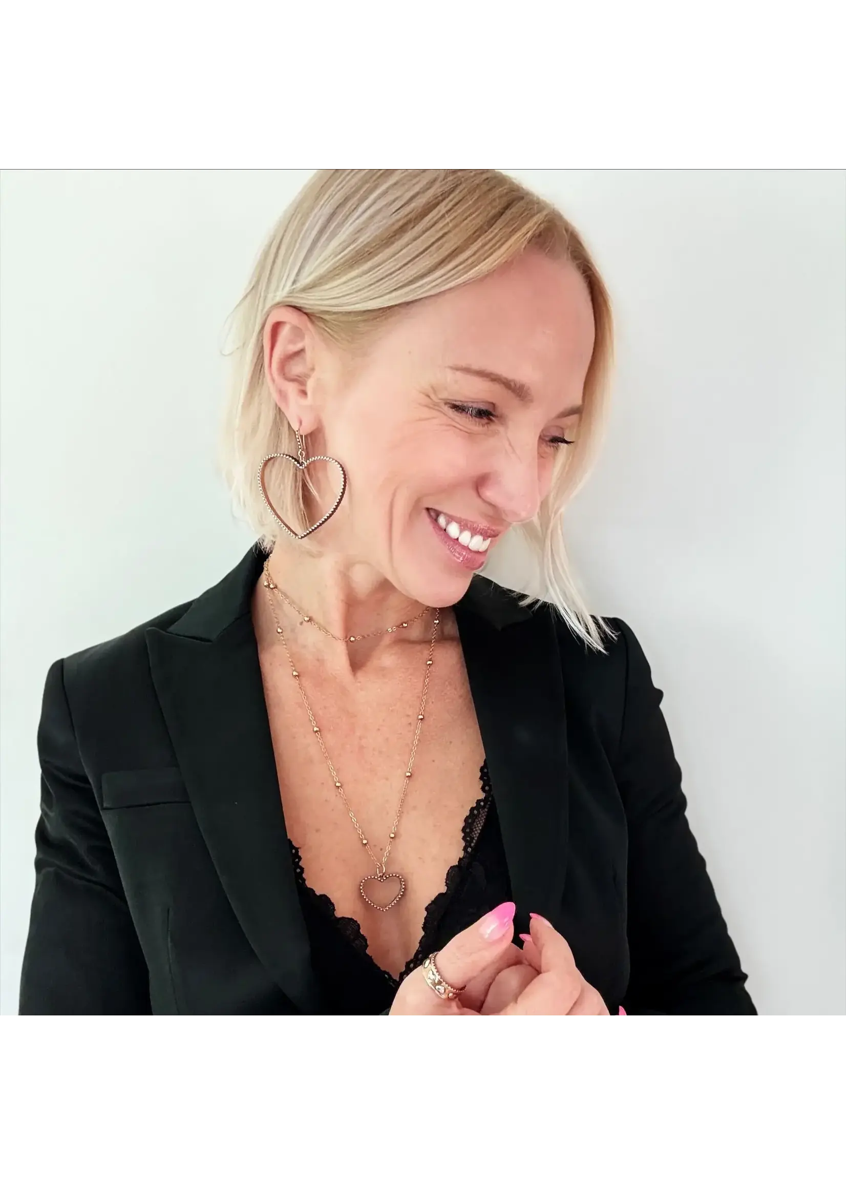 Katia Designs Love Always Open Heart Earring