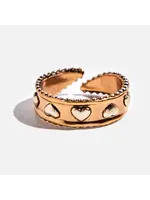 Katia Designs Love Always Heart Adjustable Ring