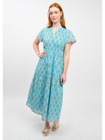 Uncle Frank Lavender Blooms Dress (Blue)