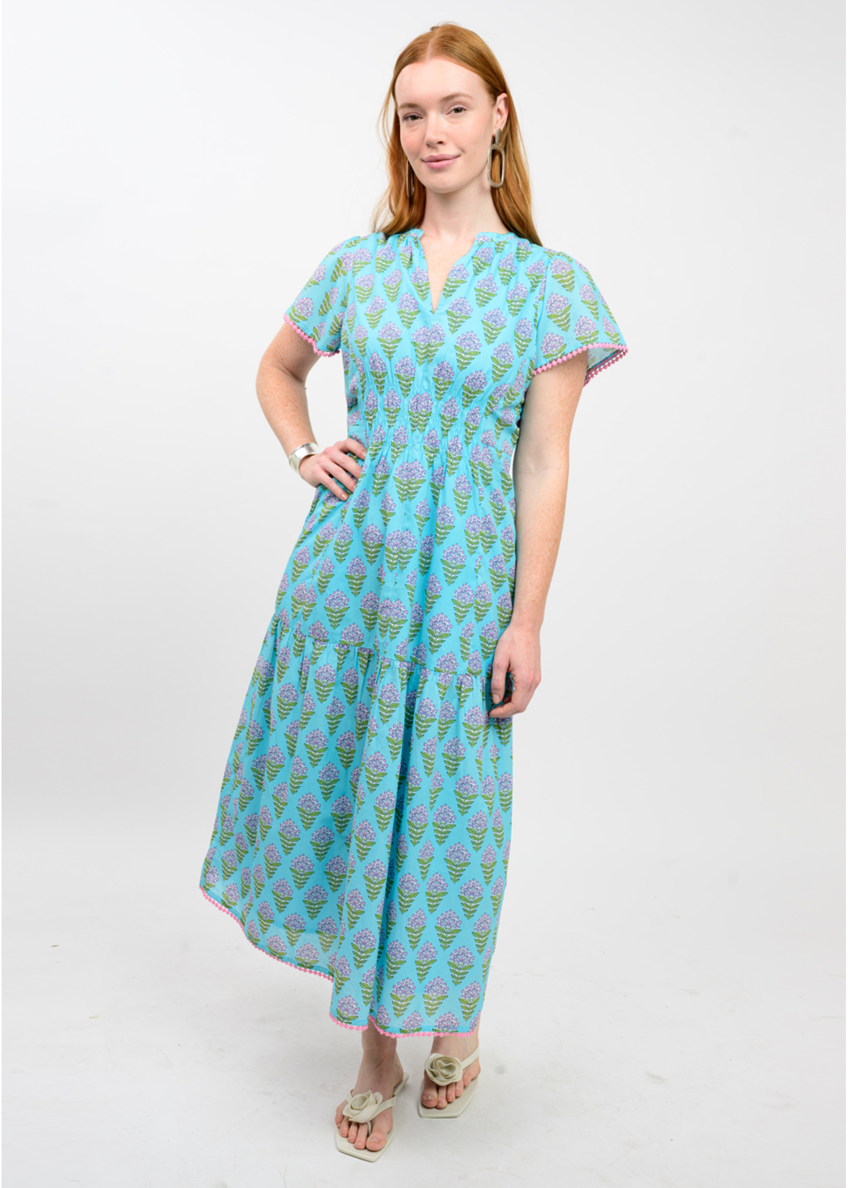 Uncle Frank Lavender Blooms Dress (Blue)