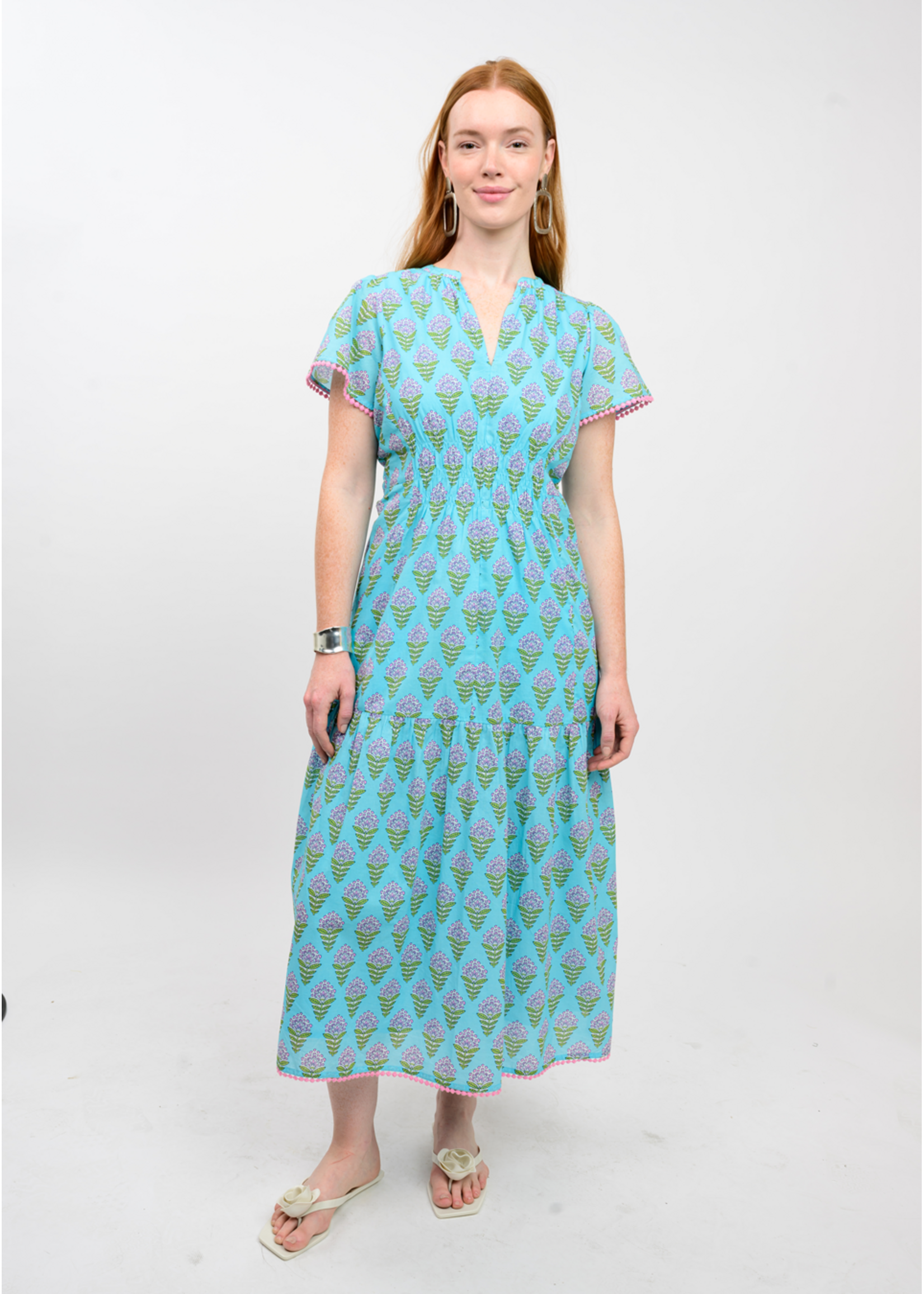 Uncle Frank Lavender Blooms Dress (Blue)