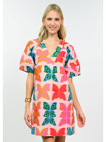 Uncle Frank Butterflies Shift Dress (Pink)
