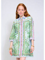 Uncle Frank Paisley Shift Dress (Blue)