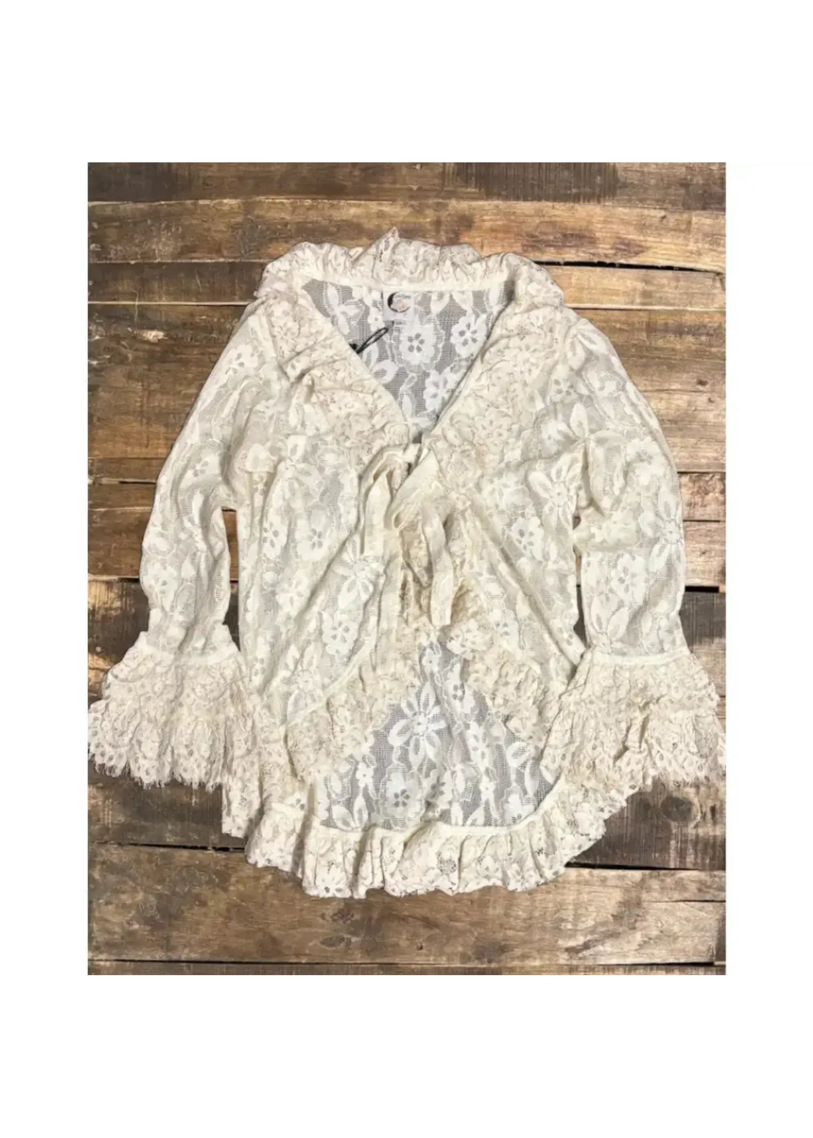 JADED GYPSY Graceful Moves Jacket (Tea Stain)