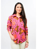 Ivy Jane Mod Daisy Camp Shirt (Pink)