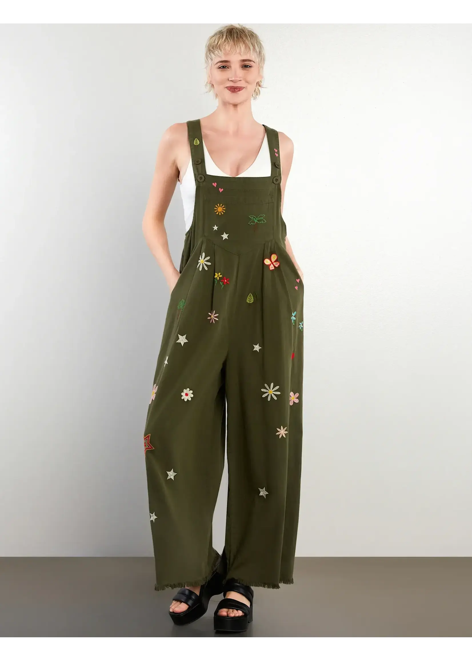 Billy T Ooh La La Overalls (Olive)