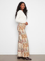 Charlie B Printed Twill Pant (Édredon, Quilt)
