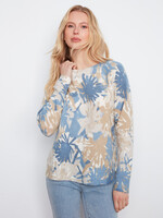 Charlie B Reversible Crew Neck Sweater (Stamps)