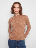 Charlie B Mock Neck Lace (Truffle)