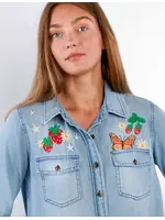 Billy T Daydream Butterfly Shirt (Pure Denim)