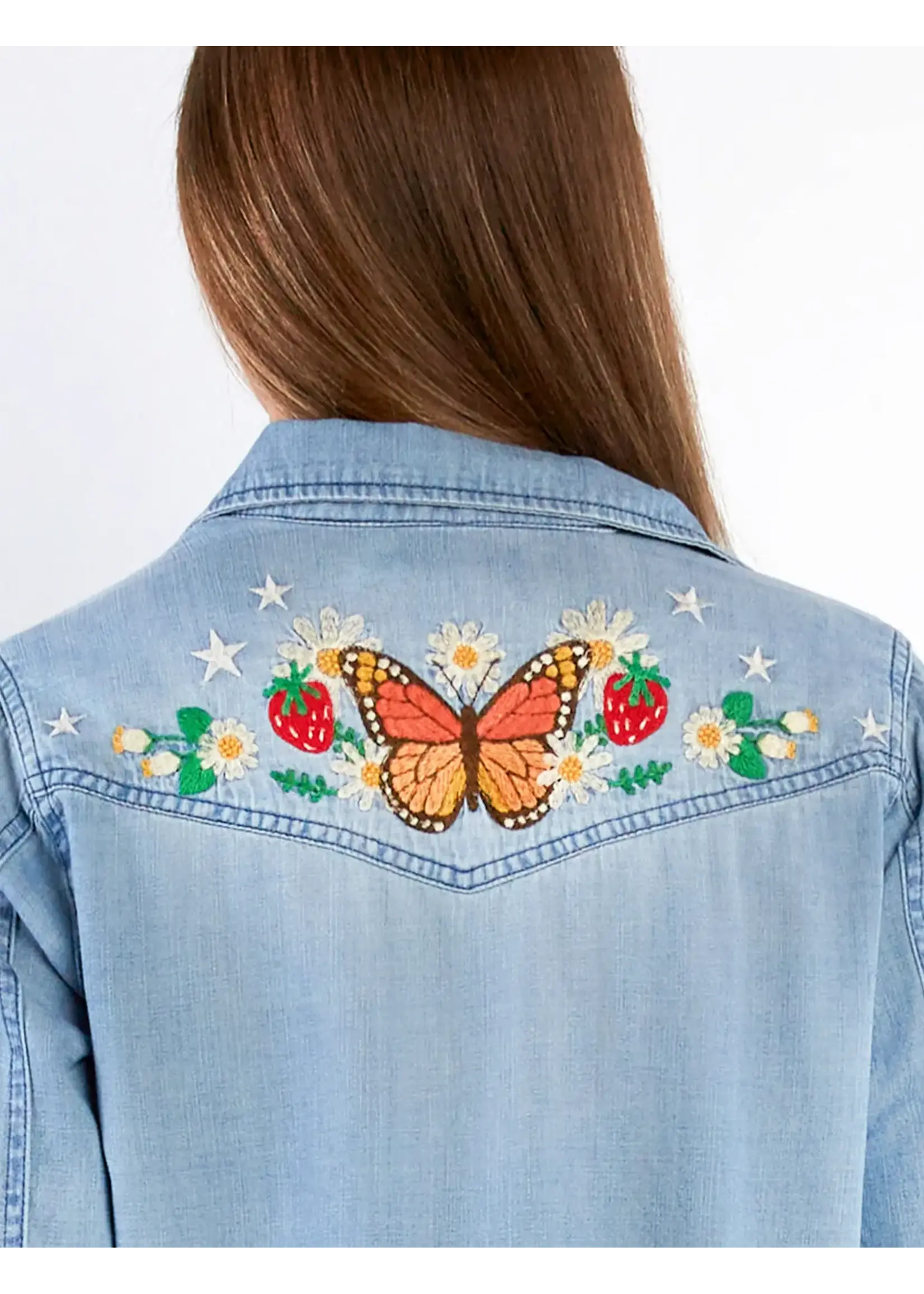 Billy T Daydream Butterfly Shirt (Pure Denim)