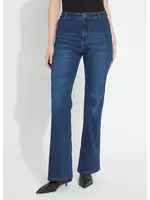 Lysse Liora Zip Front Denim Trouser (Dark)