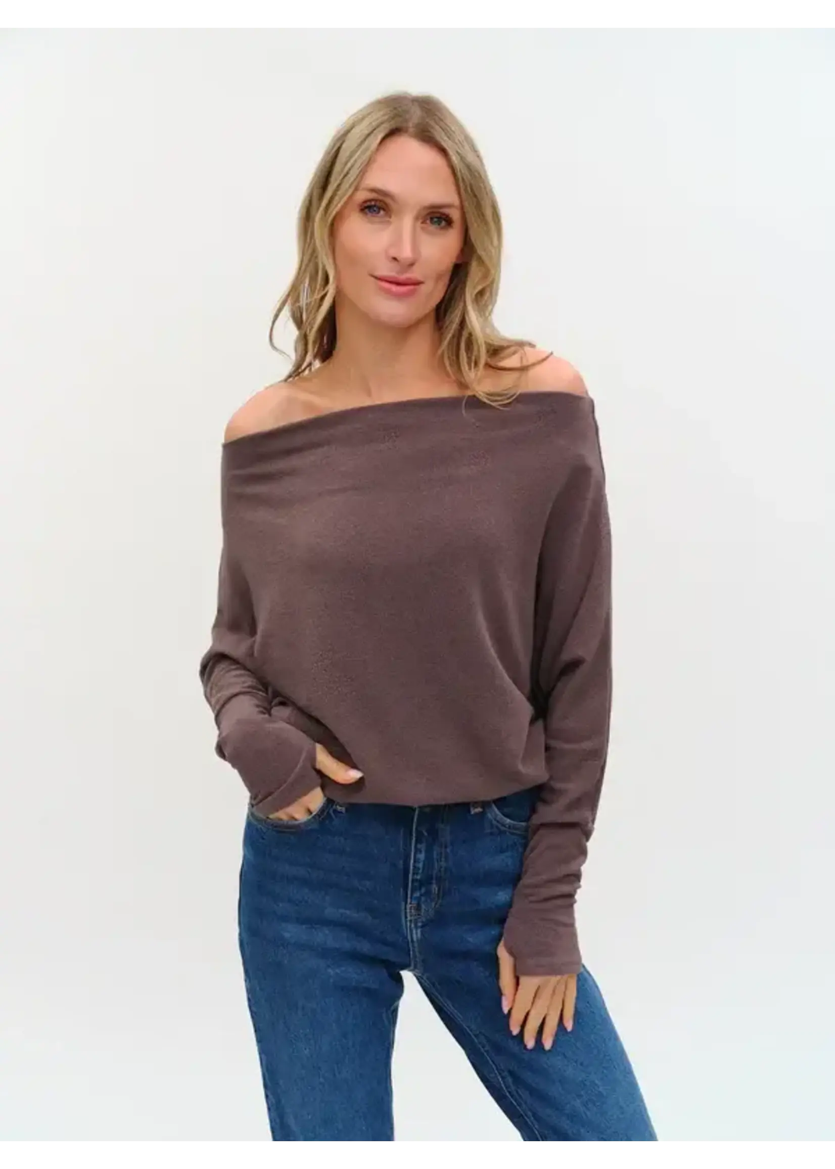 Six/Fifty Anywhere Top (Eggplant)
