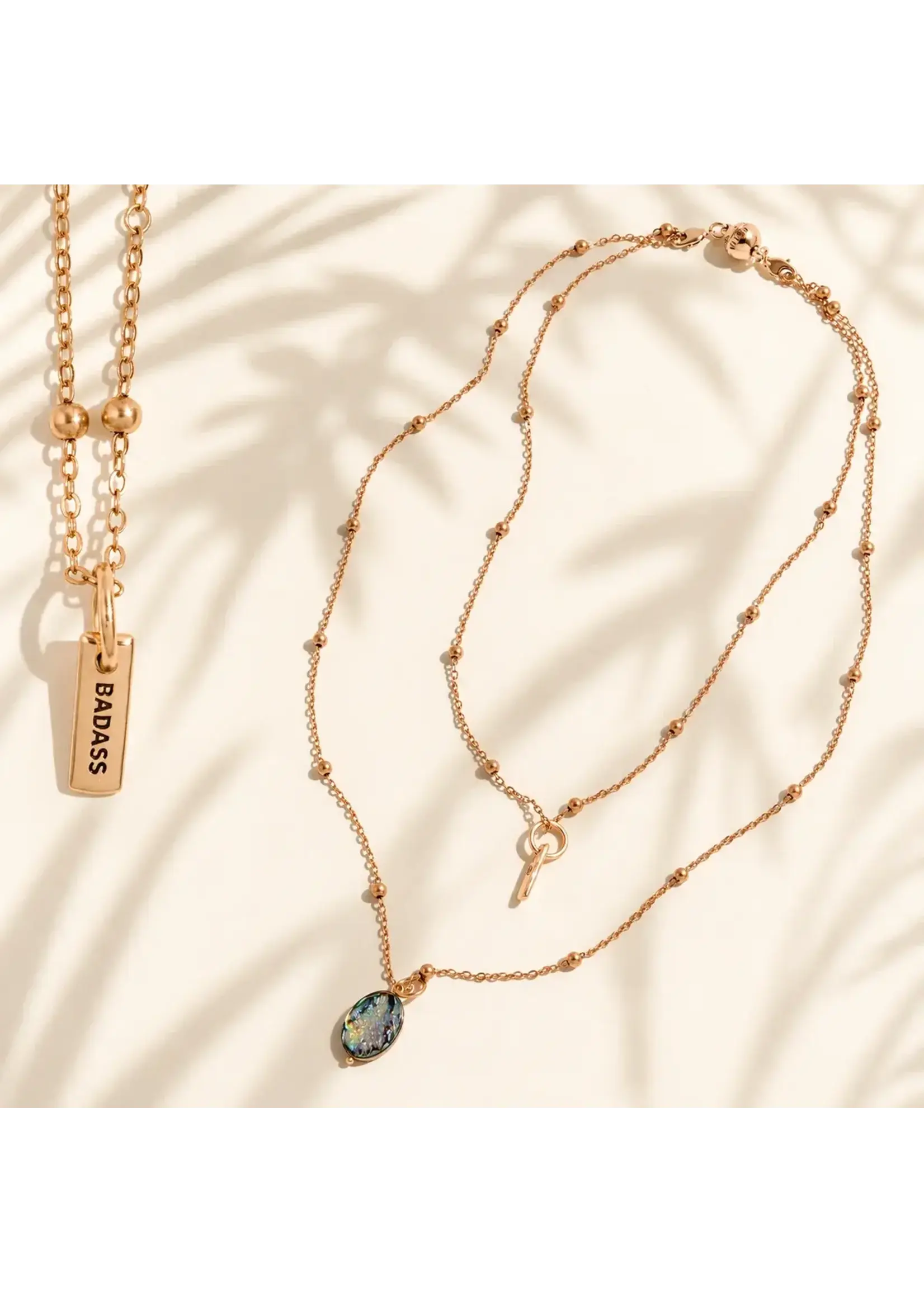 Katia Designs Abalone Dainty Pendant Necklace