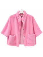 Ivy Jane Faux Fur Capelet (Pink)