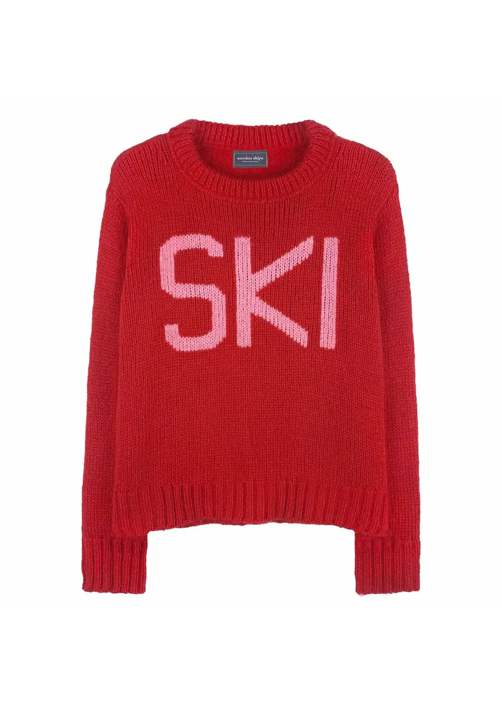 Wooden Ships Alpine Ski Crew (Red Ginger/Pretty Pink)