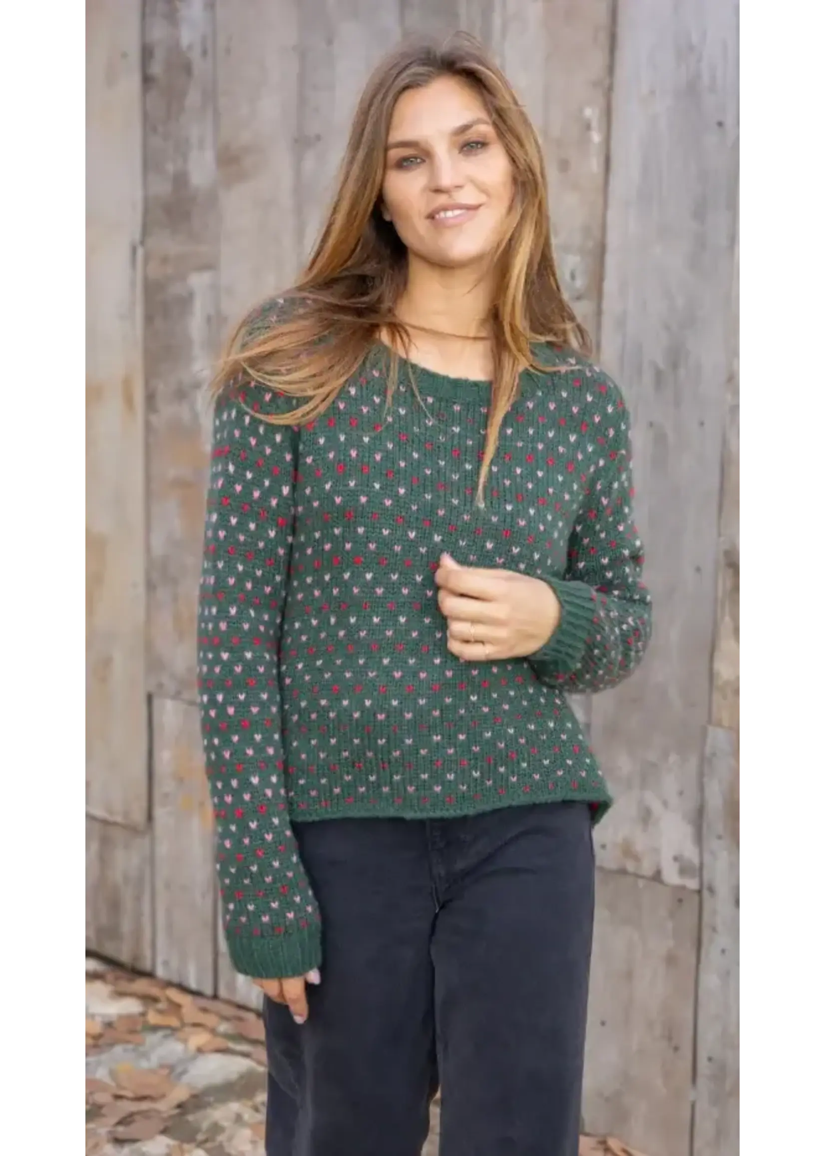 Wooden Ships Emily Crew Chunky (Kale Green)