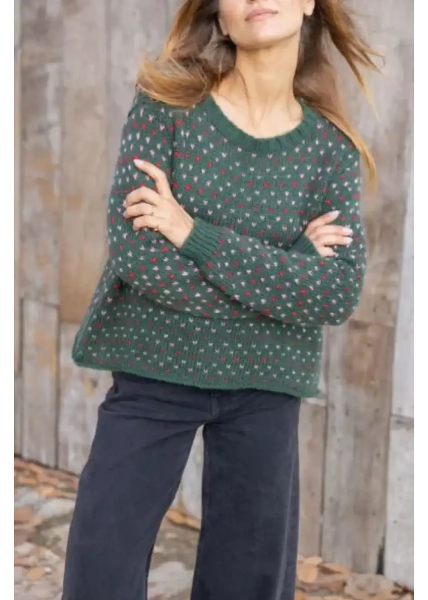 Wooden Ships Emily Crew Chunky (Kale Green)