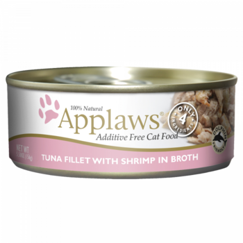 Applaws Tuna Fillet With Shrimp In Broth - 5.5oz