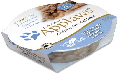 Applaws Cat Pot Tuna Fillet with Prawn in Broth 60g