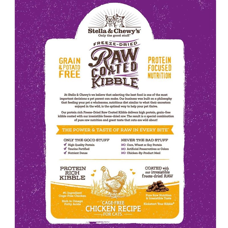 Stella & Chewy's Raw Coated Kibble Cage-Free Chicken Recipe