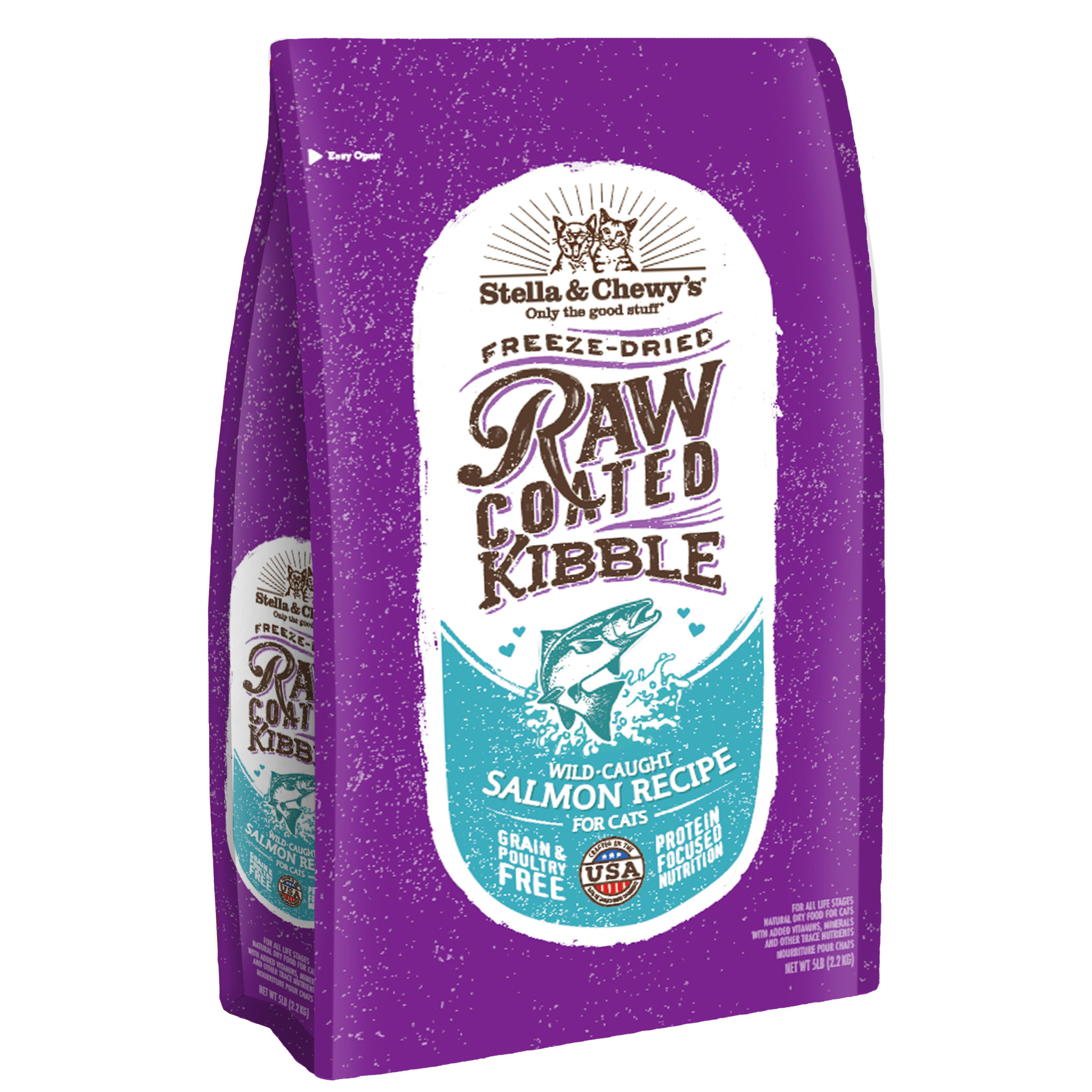 Stella & Chewy's Raw Coated Kibble Wild-Caught Salmon Recipe