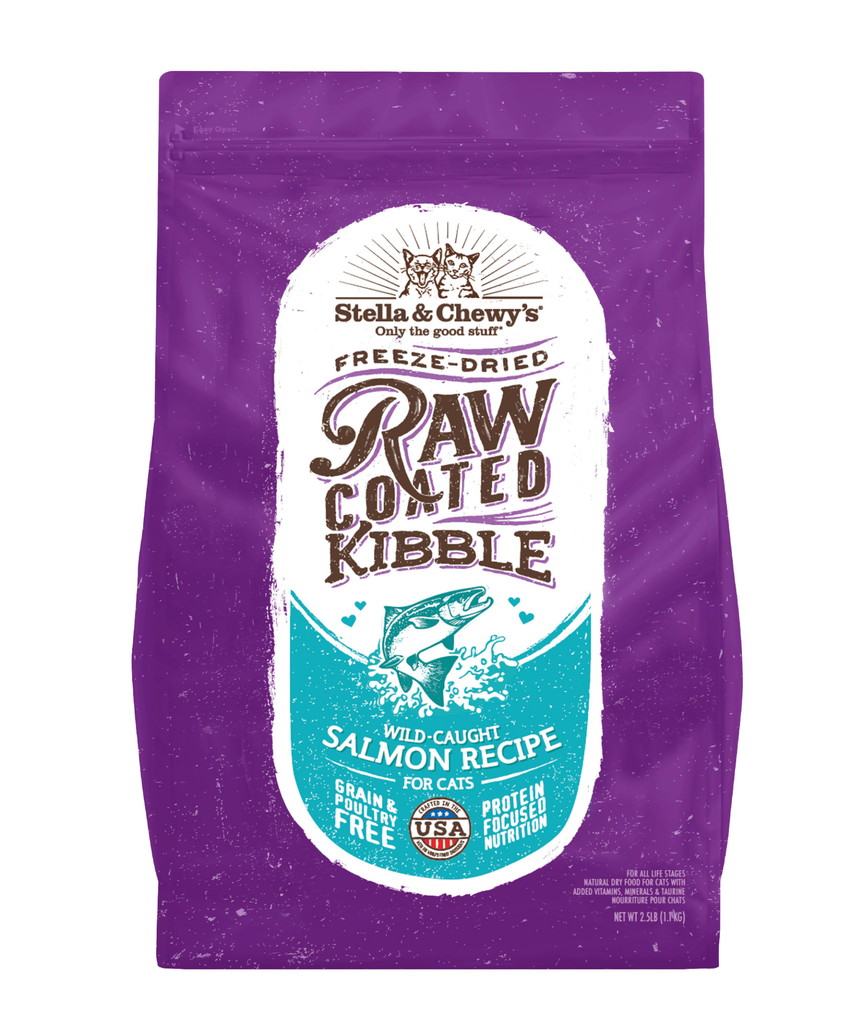 Stella & Chewy's Raw Coated Kibble Wild-Caught Salmon Recipe