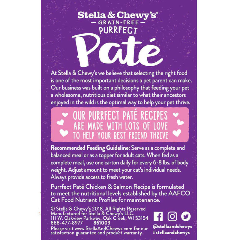 Stella & Chewy's Cat-Purrfect  Pâté Poulet & Saumon