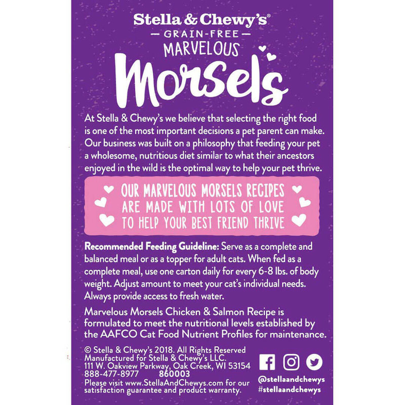 Stella & Chewy's Cat-Marvelous Morceaux Poulet & Saumon