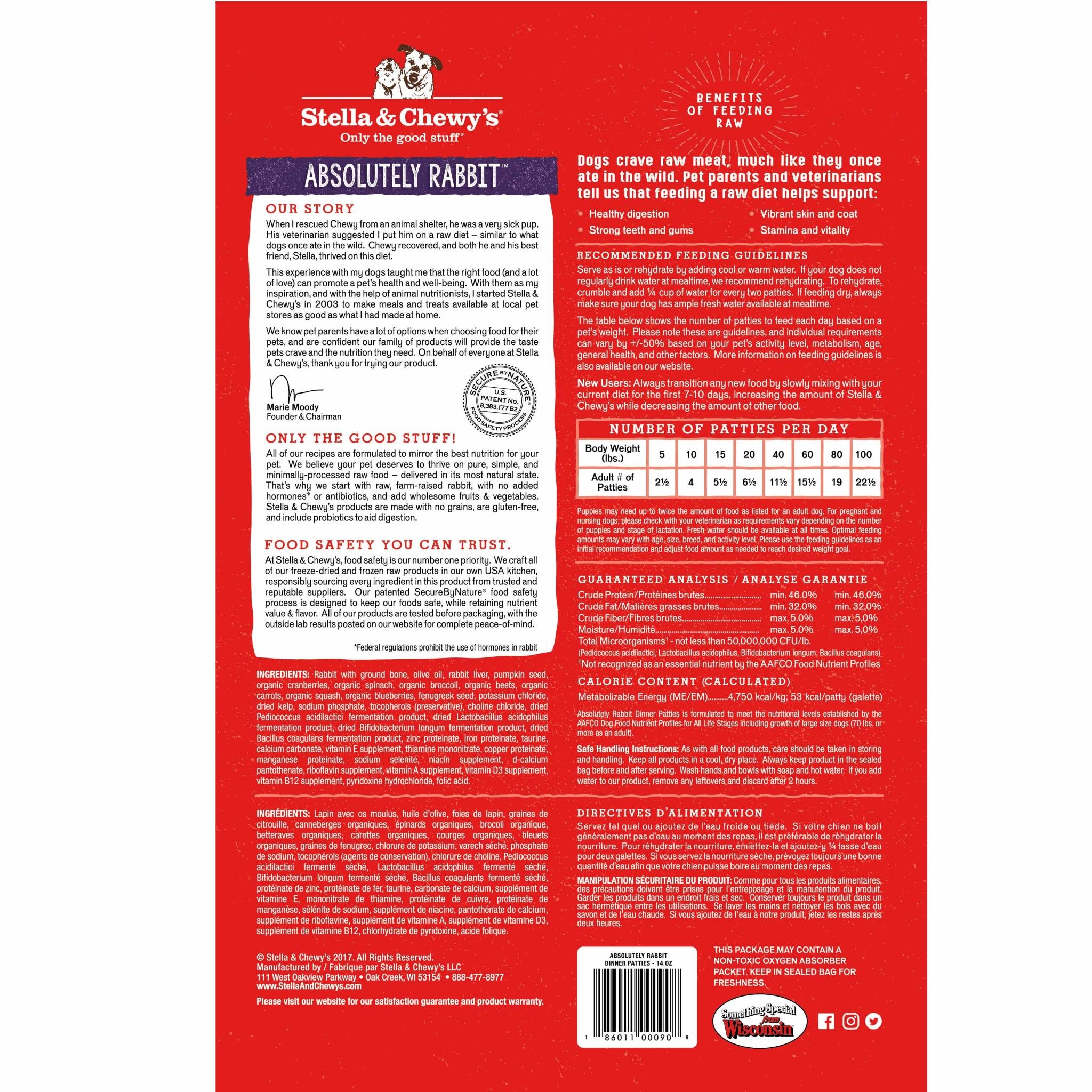 Stella & Chewy's Absolutely Rabbit Exotic Dinner