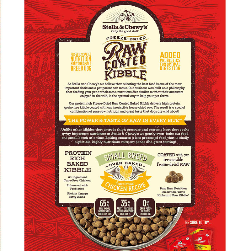 Stella & Chewy's Small Breed Chicken Recipe Raw Coated Kibble