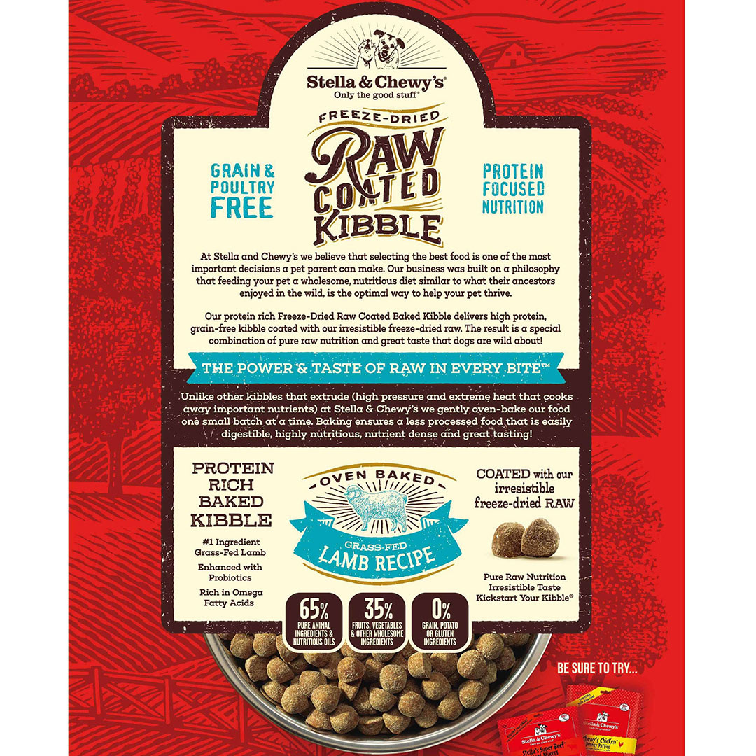Stella & Chewy's Raw Coated Kibble Lamb Recipe