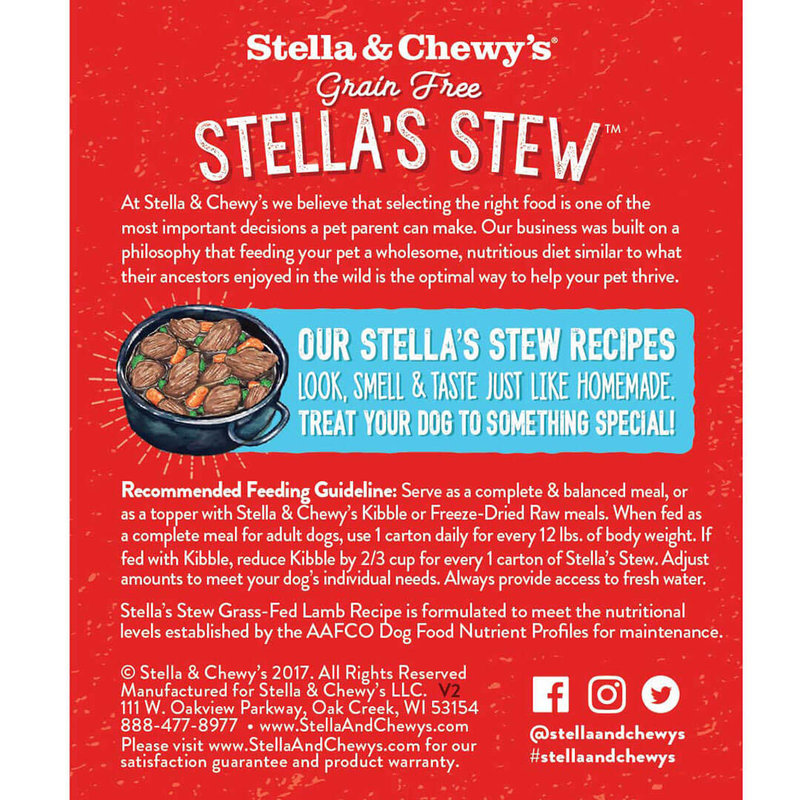 Stella & Chewy's Grass-Fed Lamb Stew