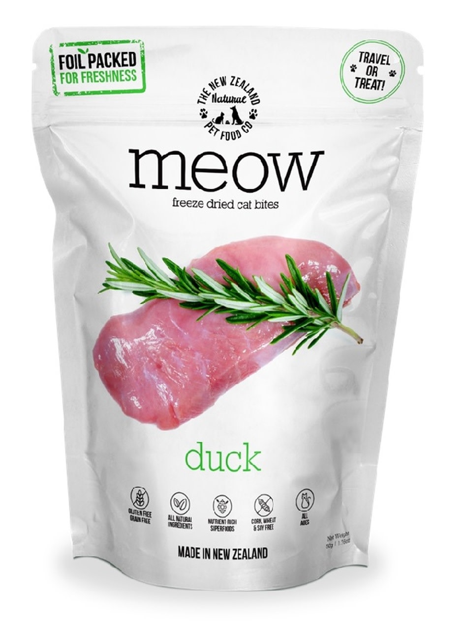 The New Zealand Natural Pet co. Meow Duck 1.76oz/50g