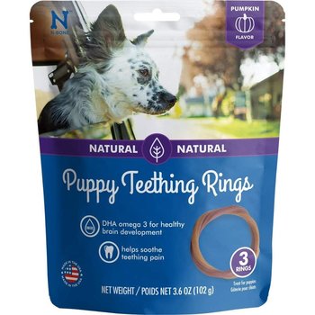 NPIC Puppy Teething Rings Pumpkin Flavour 3.6oz 3pk