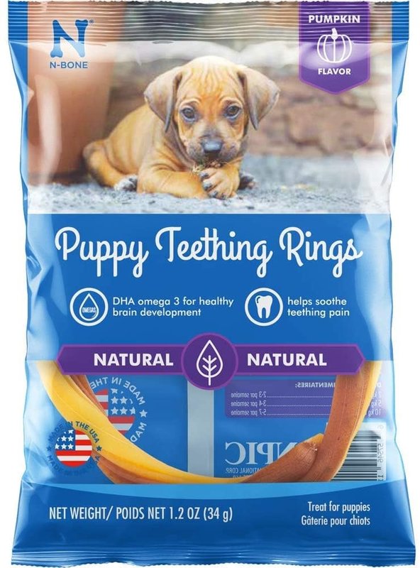 NPIC Puppy Teething Ring Pumpkin Flavour Single 1.2oz