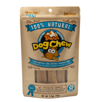 Tibetan Dog Treats SMALL (Blue Bag 3.5oz) For Most Dogs Under 15 lbs, 3 chews per bag