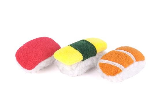 PLAY Feline Frenzy Plush Catnip - Sushi 3 Pk
