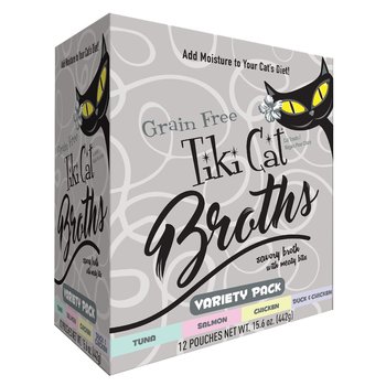Tiki Cat Variety pack in broth pouches (12 pack)