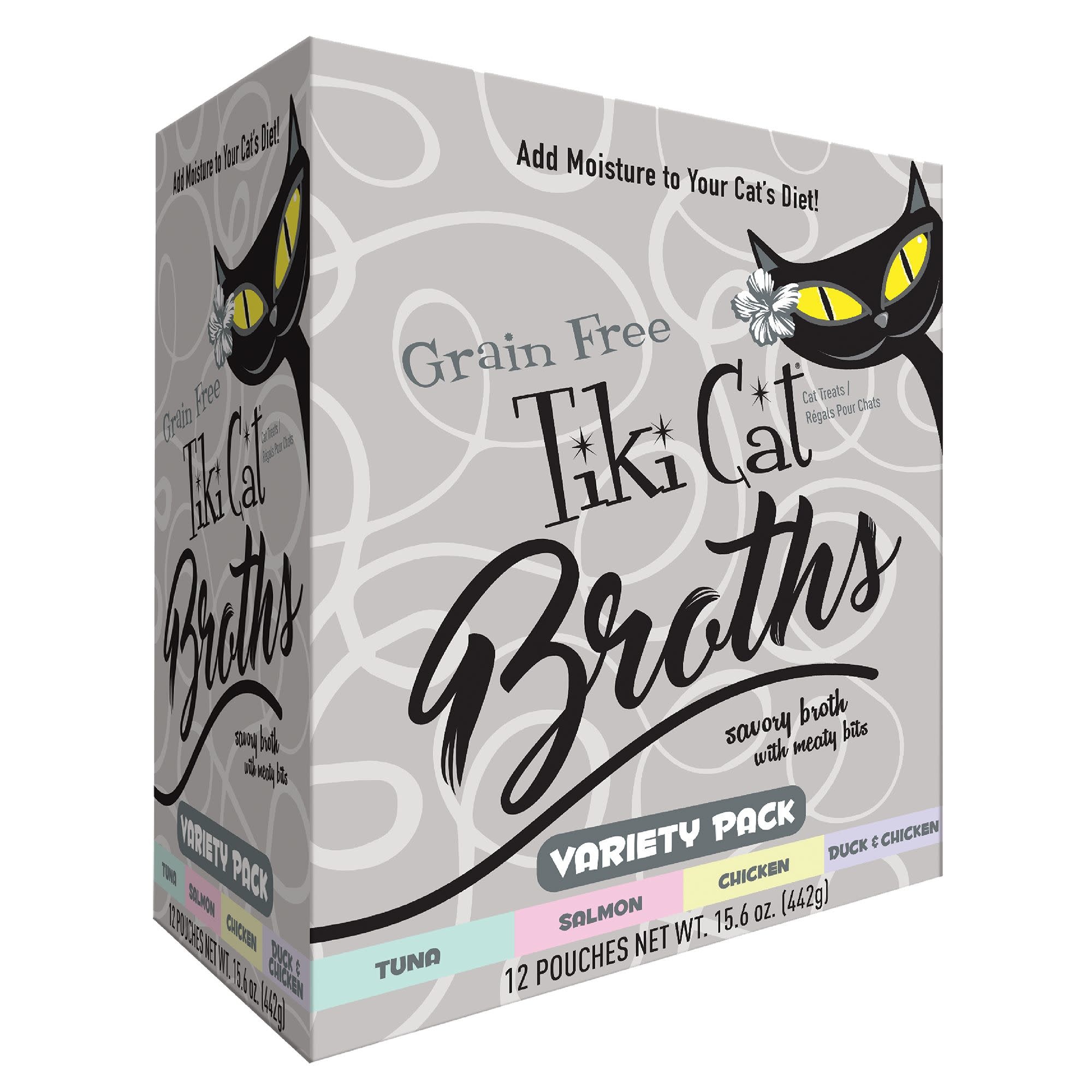 Tiki Cat Broths Variety Pack  Toppers Pouches (12 pk)