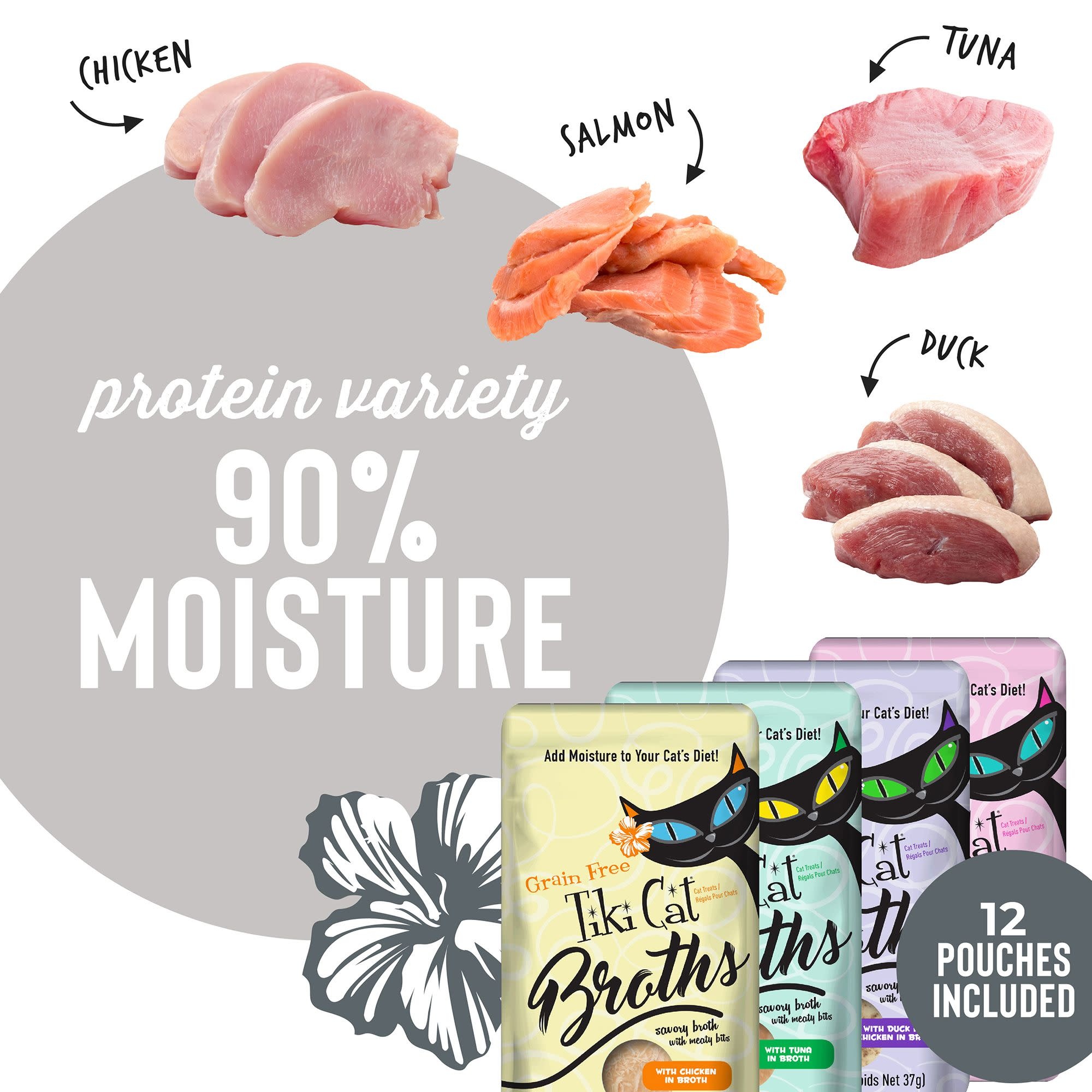 Tiki Cat Broths Variety Pack  Toppers Pouches (12 pk)