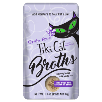Tiki Cat Duck & Chicken in broth pouch 1.3oz