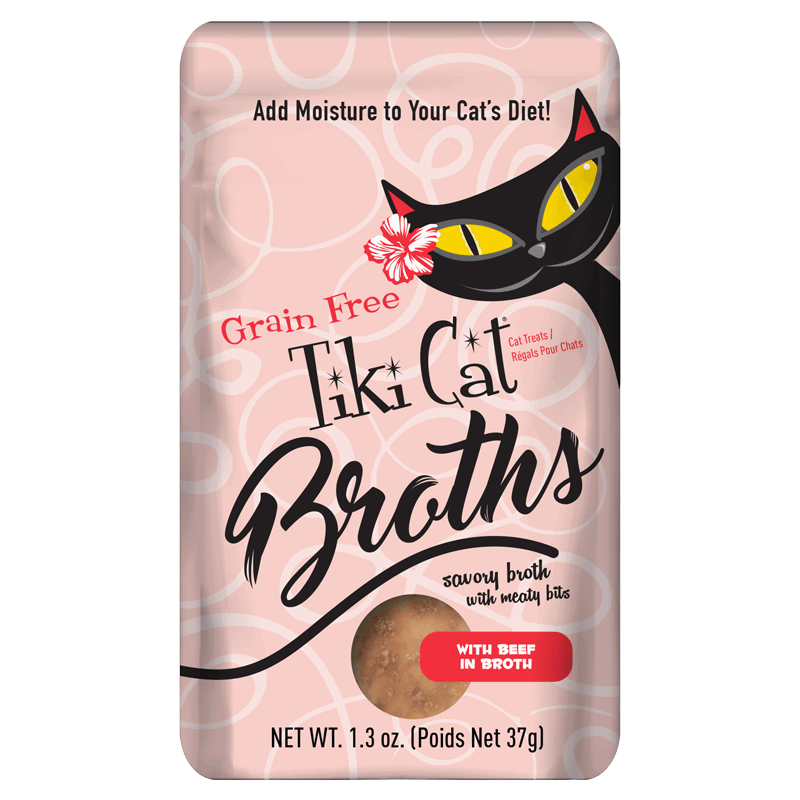 Tiki Cat Beef in broth pouch 1.3oz